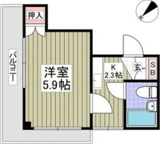 ドアーズ立川【3階】の間取り