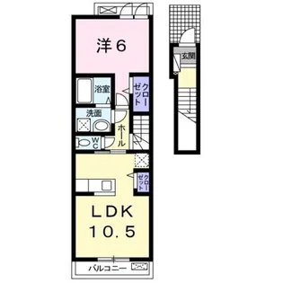 フェイバー J.O−Ⅱ【2階】の間取り
