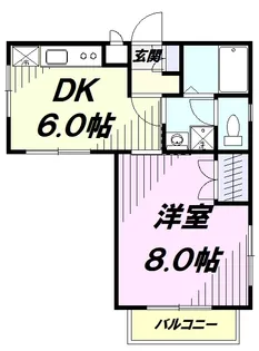 エグゼクティブ立川【3階】の間取り