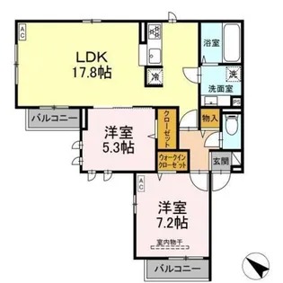 パールハイツ【2階】の間取り