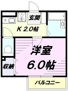 サンフローレンス【1階】の間取り