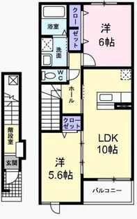 グリーンロード南平【2階】の間取り