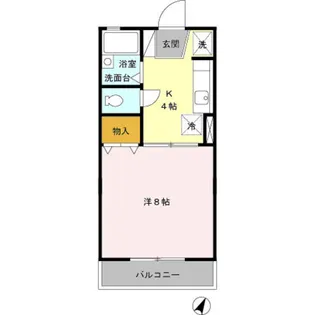 コスモス A【1階】の間取り