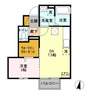 グランエール【1階】の間取り