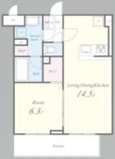 ESPERANZA TACHIKAWA【4階】の間取り