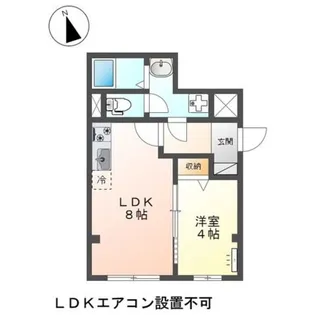 Ange eau(アンジュ オー)【2階】の間取り