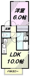 リヴェール B【1階】の間取り