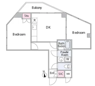 カクタスマンション【6階】の間取り