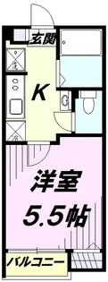 グランクオール西国立【2階】の間取り