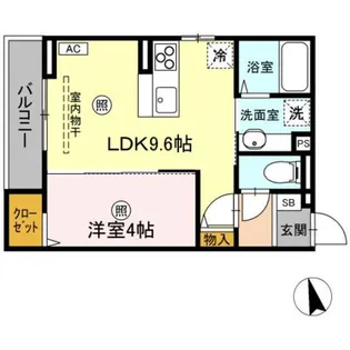 Asset−Court羽衣町【2階】の間取り