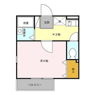 サンフローレンス【203号室】の間取り