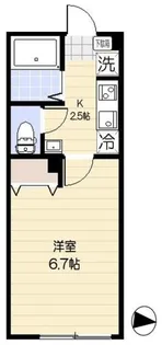 エクセラン西国立 【2階】の間取り