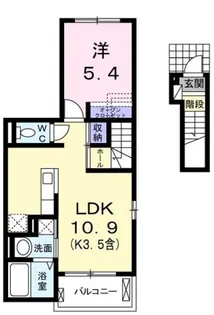 ベル フィオーレ【2階】の間取り