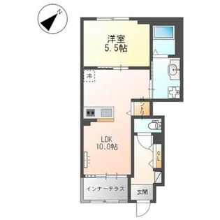 アウル【1階】の間取り