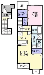 ラークA【2階】の間取り