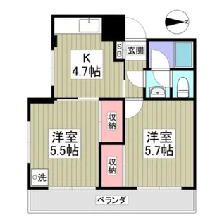 サンライズフジ【2階】の間取り