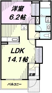 ベル・ル・ジャルダン Ⅲ【1階】の間取り