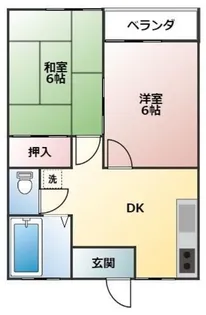 コーポエキップ【203号室】の間取り