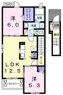 カルム メゾン【2階】の間取り