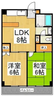 ベルハイツ恋ヶ窪【4階】の間取り