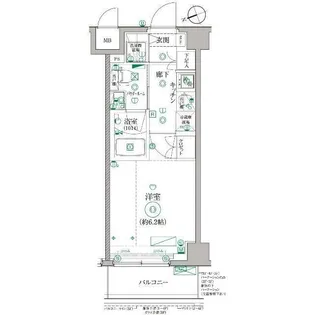 レアライズ立川AZ 【2階】の間取り