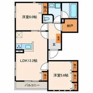 BELLE VUE【2階】の間取り