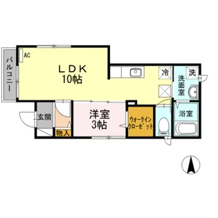 リヴェール玉川上水【1階】の間取り