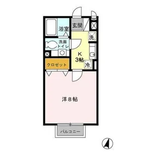 リベルテ豊田【1階】の間取り