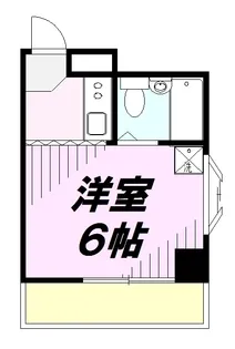 NS COURT【201号室】の間取り