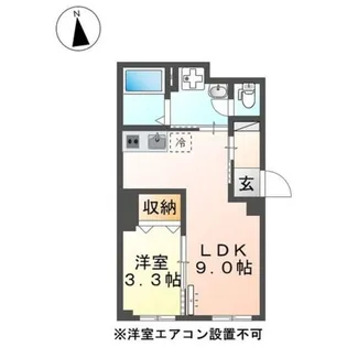 ヴィーナス(Venus)【201号室】の間取り