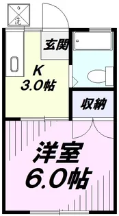 パナハイツ関根【1階】の間取り