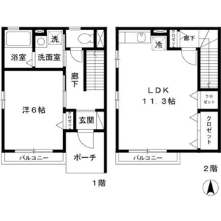 カサヴェールⅡ【1階】の間取り