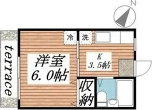 メゾン秋山A棟【1階】の間取り