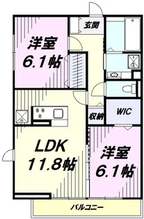 カーサグラナーテ【1階】の間取り