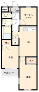 パレ・ドール立川【3階】の間取り