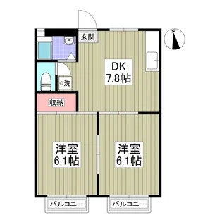 レジデンス吹上A号棟【1階】の間取り