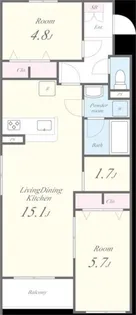 二番館【2階】の間取り
