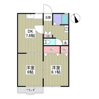 ビーミング【2階】の間取り