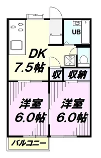 サンハイツ【1階】の間取り