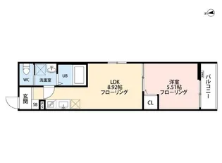 立川セイワレジデンスⅡ【2階】の間取り