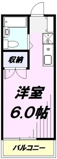 タシロハイム西国立【2階】の間取り