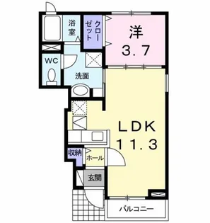 アルト ブリーゼ【1階】の間取り