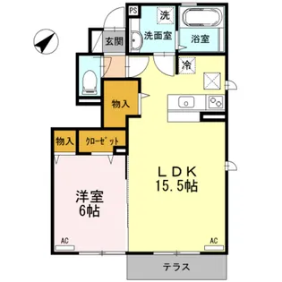 CASA de Kou【1階】の間取り