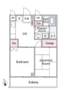 カクタスマンション【601号室】の間取り