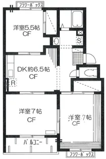 トリヴァンベール美船【3階】の間取り