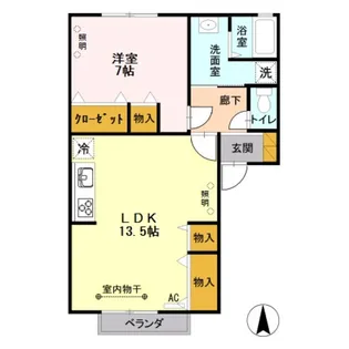 ブルーフォックス【2階】の間取り
