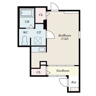 ミルエム【1階】の間取り