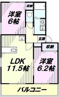 フォレスト【203号室】の間取り