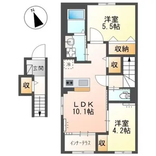グランプラム本町(GranPlum本町)【2階】の間取り