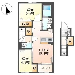 グランプラム本町(GranPlum本町)【2階】の間取り